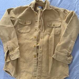 Vintage J Crew Chamois camel button down size small. Sporting life collection